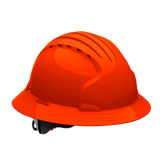 JSP 6161 Evolution Deluxe Full Brim Hard Hat - Non-Vented-Orange