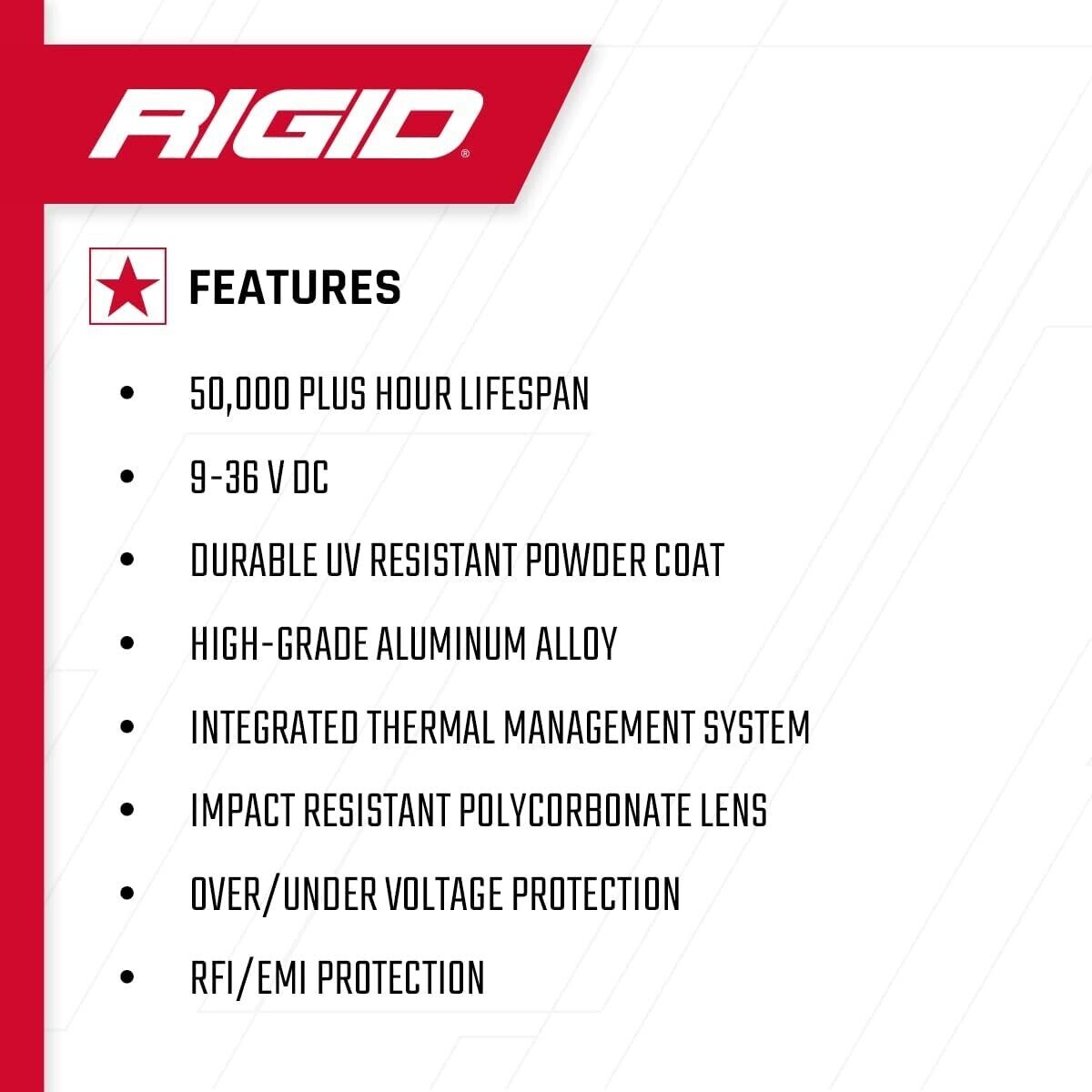 Rigid Industries D-Series Pro Led Light, Surface Mount, Flood Optic, Amber, Pair